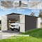 Chery Industrial Outdoor Large Metal Storage Shed 20x10FT, Garden Shed for Car, Truck, Bike, Garbage Can, Tool DOUMS1020DG01 - alternate 3